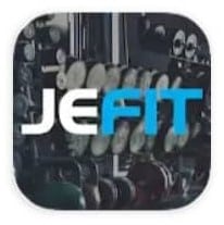 logo de la aplicación “JeFit”. 
