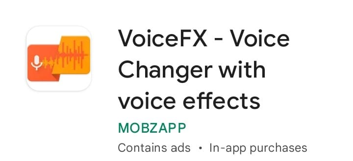 App Voice FX para cambiar la voz en tiempo real