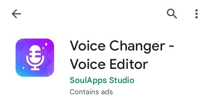 App Simulador de voz