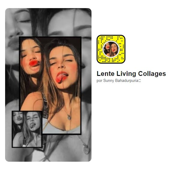 filtro de snapchat living collage