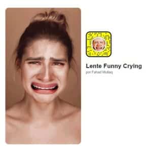 filtro gracioso de snapchat funny crying