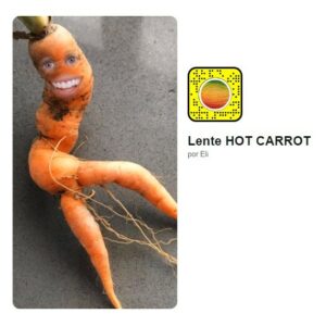filtro gracioso de snapchat hot carrot