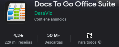 Docs To Go Office Suite