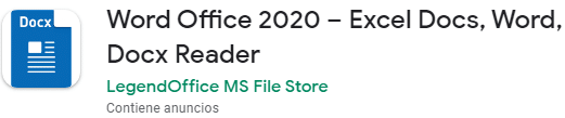 Word Office 2020