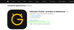 valoracion ultimate guitar
